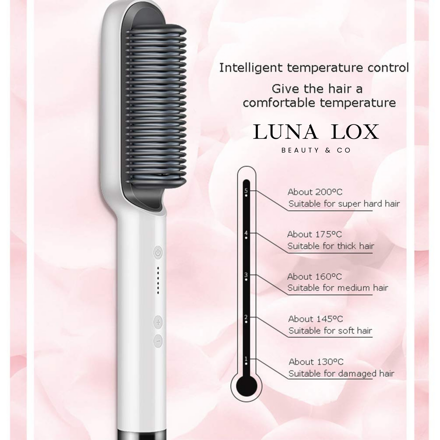 Professional Electric Hair Straightening Brush Advanced Technology for Perfect Hair!