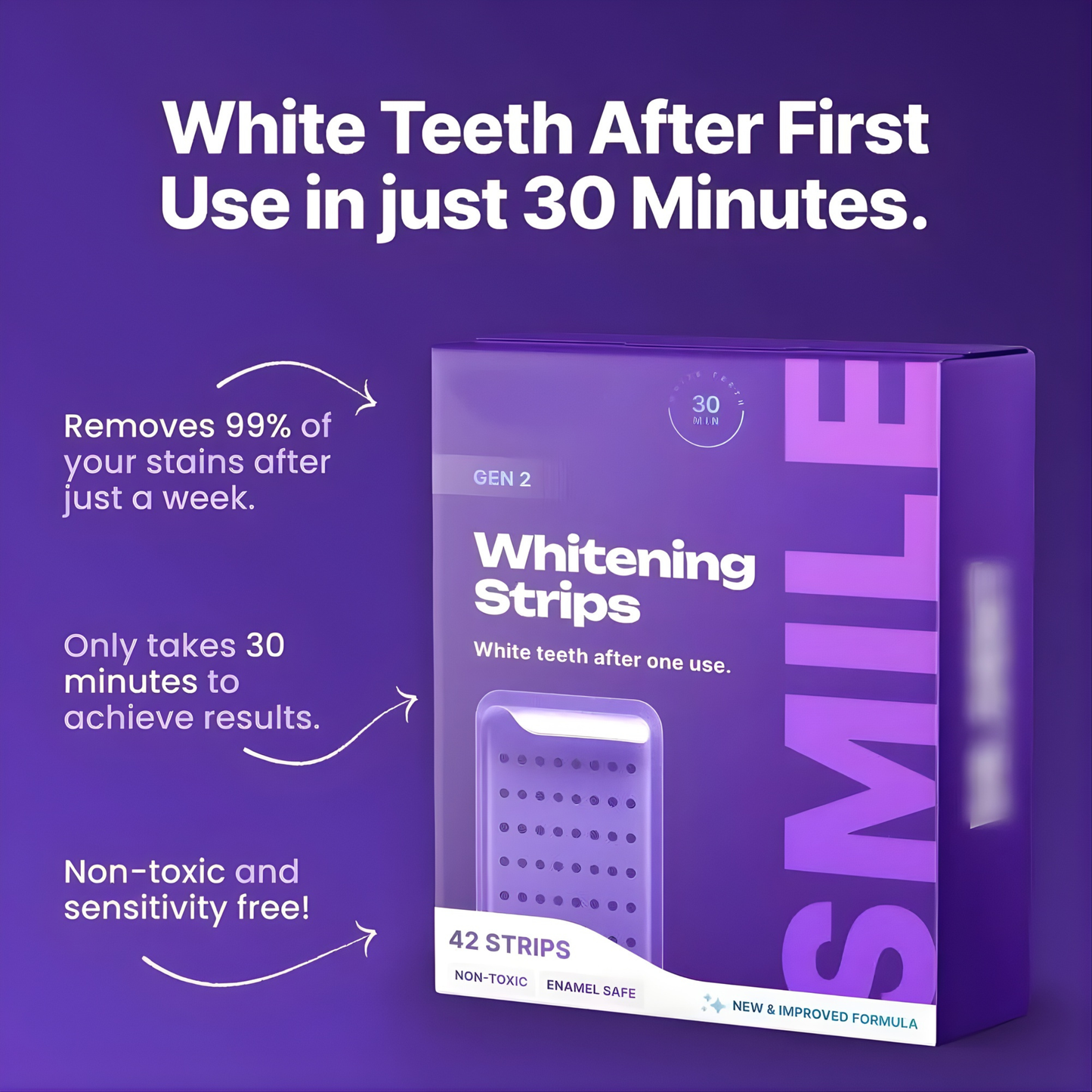 PrimeWhite™ Purple Whitening Strips